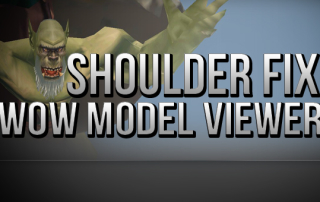 How to Fix Shoulders in WoW model Viewer